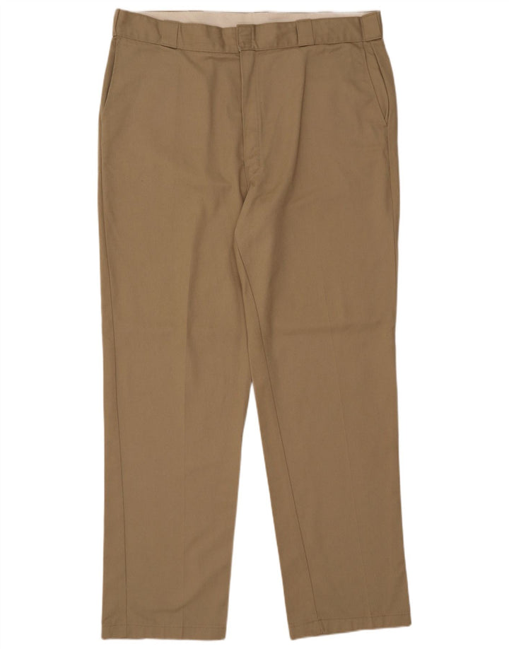 DICKIES Pantaloni chino drepți pentru bărbați L40 L34 poliester bej
