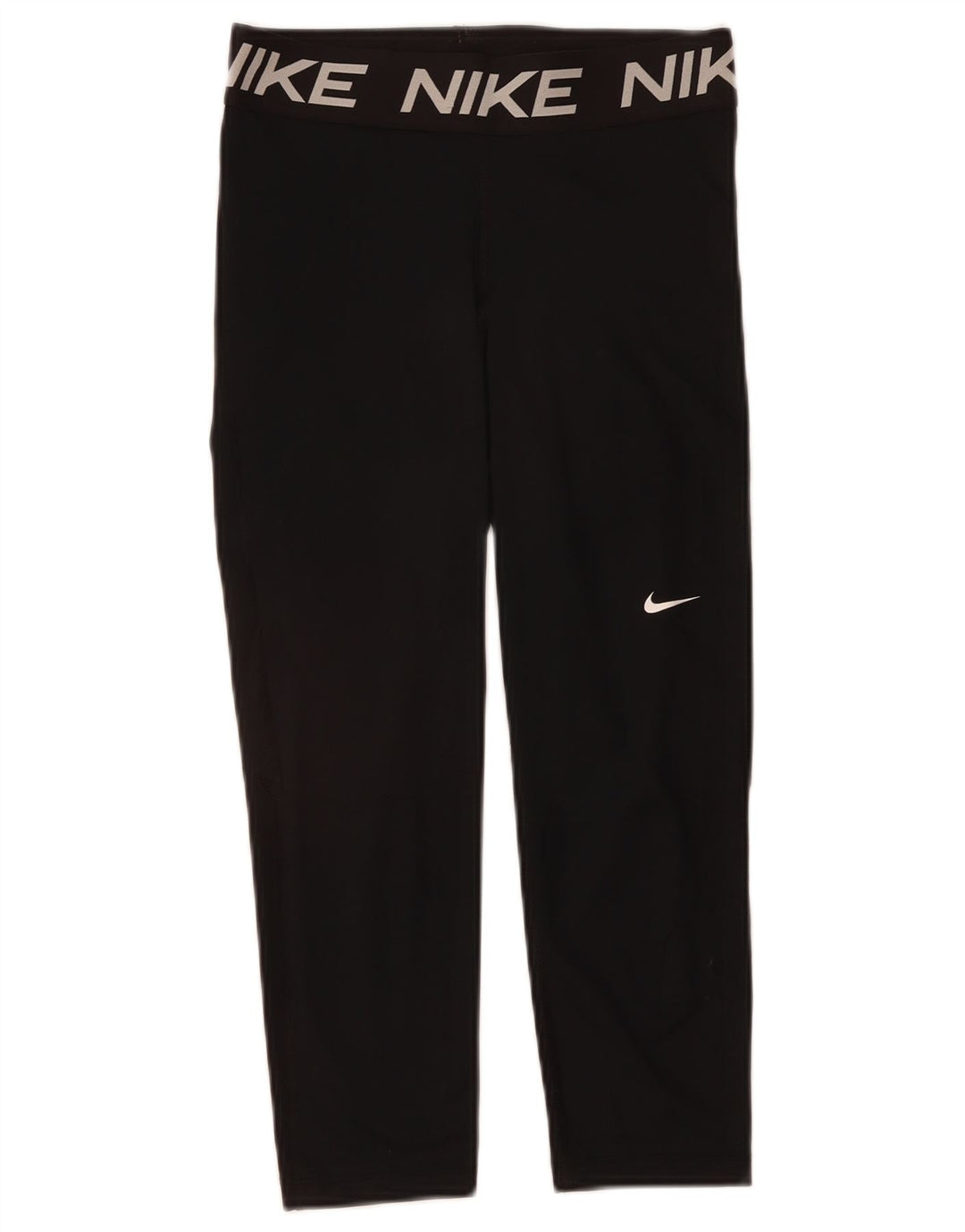 Leggings NIKE Graphic Capri pentru femei UK 12 Poliester mediu negru