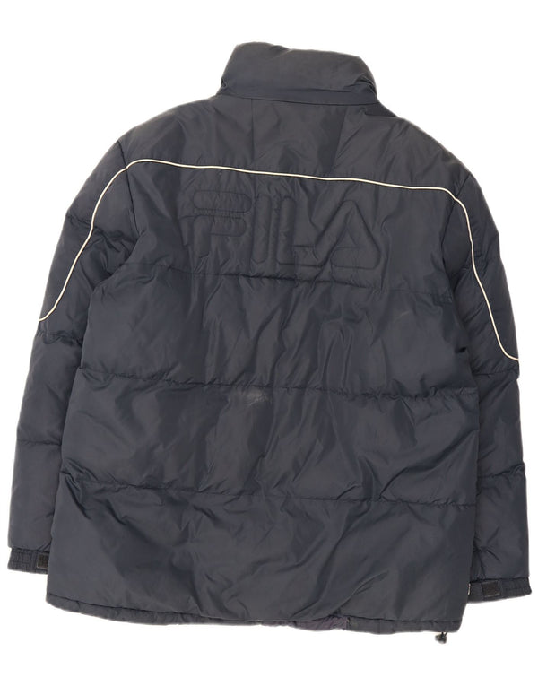 Jachetă captusită cu grafică Fila pentru bărbați UK 38 Medium Navy Blue Marine