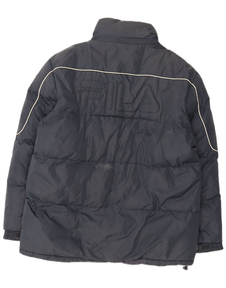 Jachetă captusită cu grafică Fila pentru bărbați UK 38 Medium Navy Blue Marine