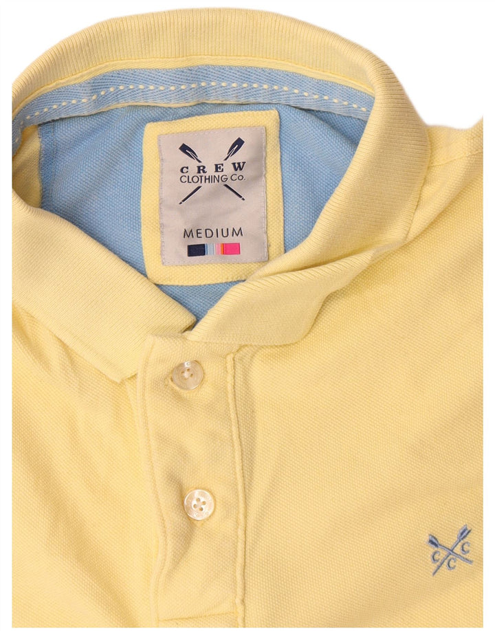 Crew Clothing Tricou polo pentru bărbați Bumbac galben mediu