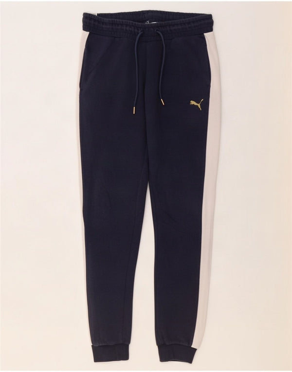 Pantaloni de trening Puma pentru femei Pantaloni de jogging Medium Bleumarin Colorblock