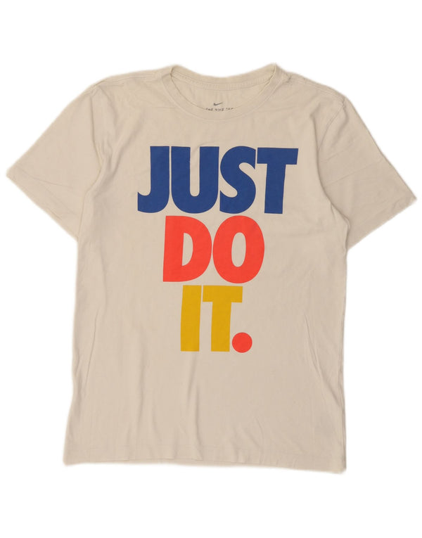 Tricou grafic Nike pentru bărbați Top mic, alb, bumbac