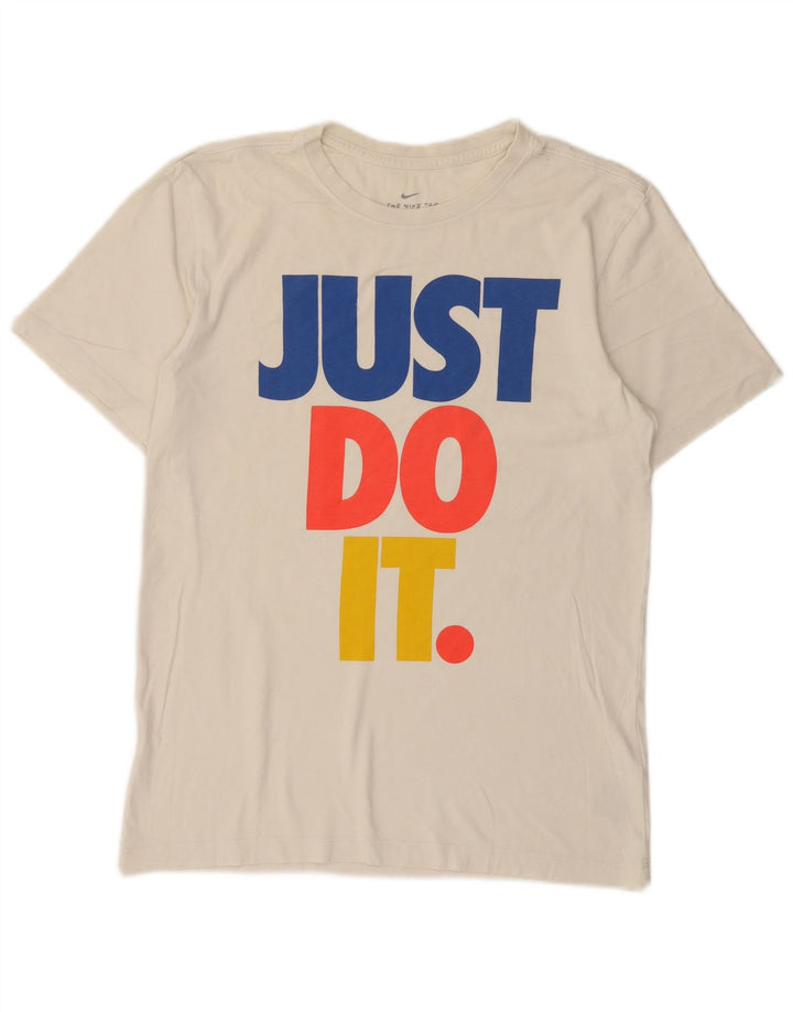 Tricou grafic Nike pentru bărbați Top mic, alb, bumbac