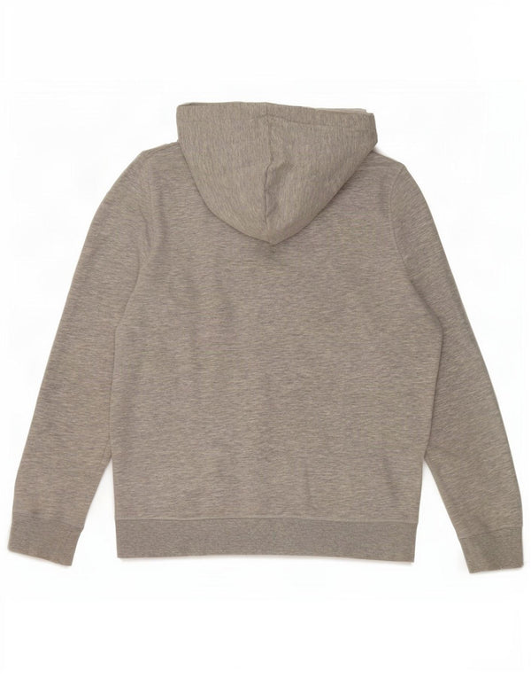Jack Wills Pulover supradimensionat cu capotă cu grafic pentru femei UK 10 Mic, gri pete