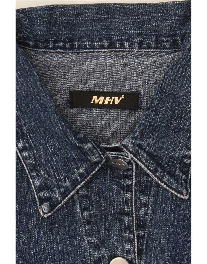 Jachetă de blugi vintage pentru femei UK 14 Medium Blue
