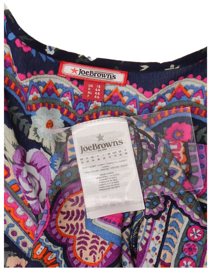Top cardigan supradimensionat pentru plajă pentru femei JOE BROWNS UK 18 XL multicolor