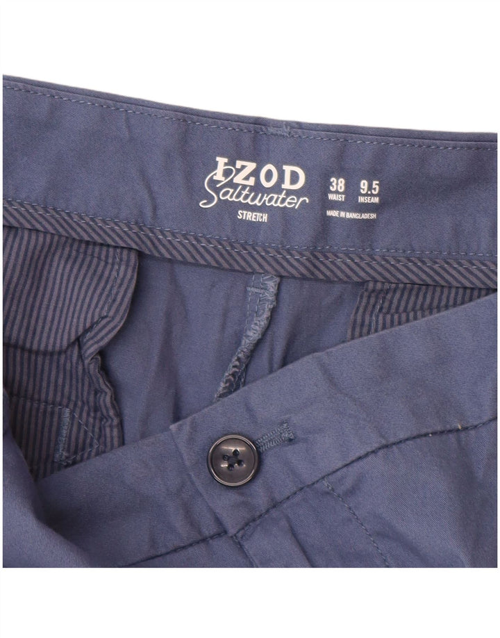 Pantaloni scurți chino pentru bărbați IZOD, cu apă sărată, W38 XL, bumbac albastru