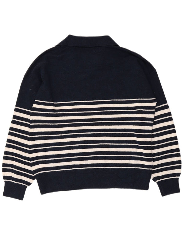 Marks & Spencer Pulover cu gât polo pentru femei UK 14 Medium Bleumarin