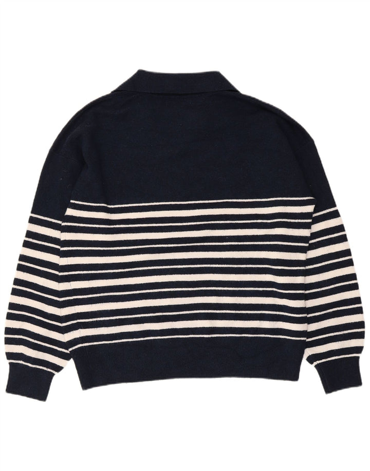 Marks & Spencer Pulover cu gât polo pentru femei UK 14 Medium Bleumarin