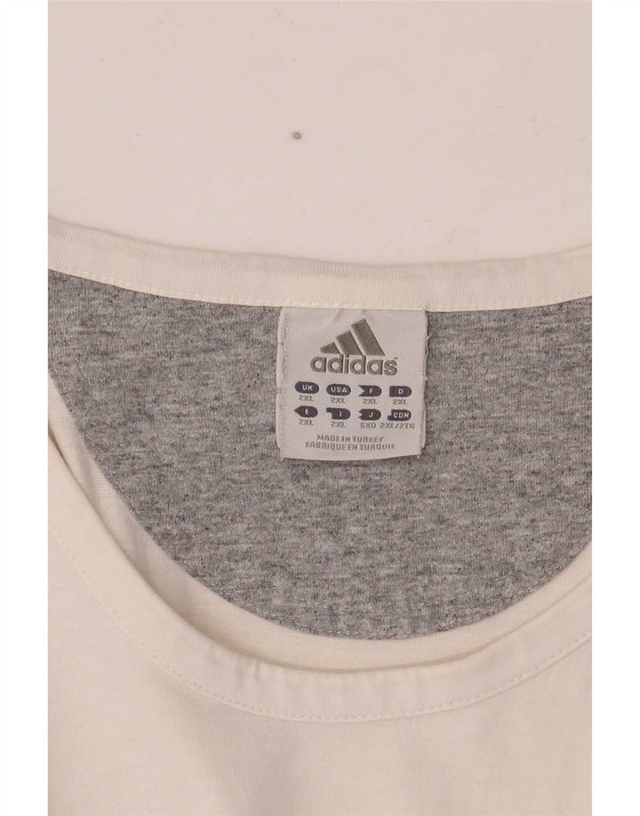 Vestă pentru bărbați Adidas 2XL, alb