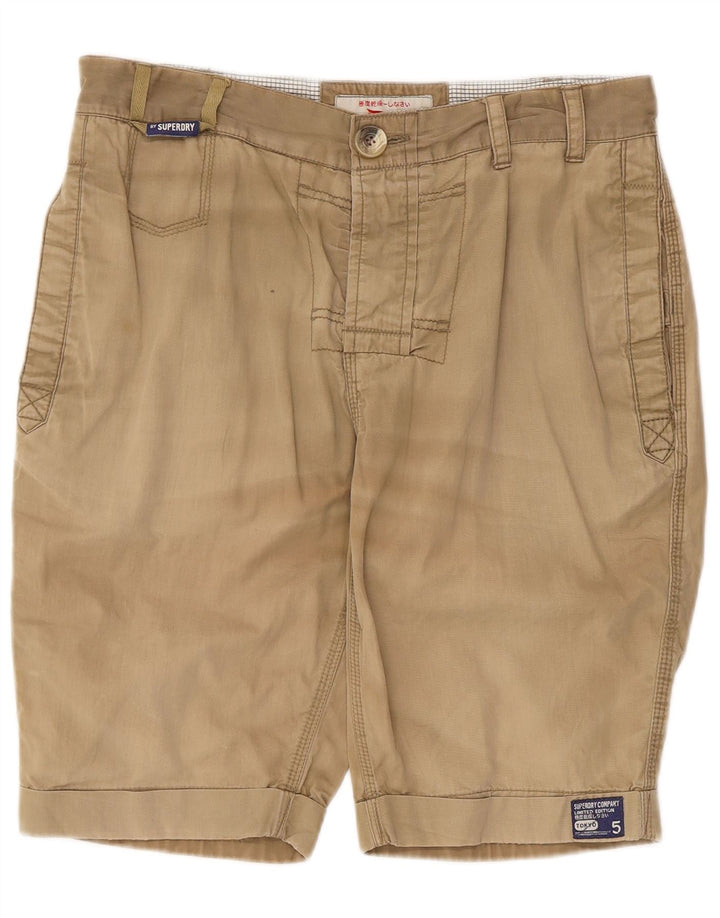 Pantaloni scurți chino pentru bărbați Superdry Medium W32 Beige Bumbac