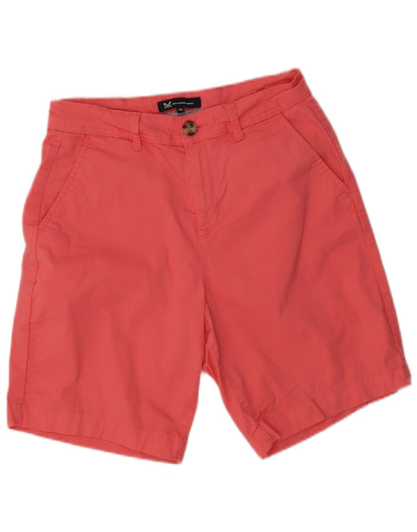 Crew Clothing Pantaloni scurti chino pentru femei UK 12 Medium W28 Pink Bumbac
