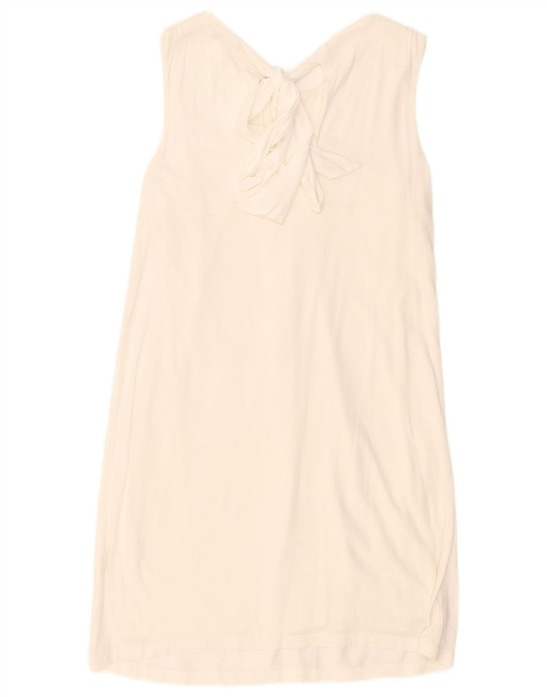 Massimo Dutti Rochie de damă fără mâneci cu schimbare regulată UK 10 Small White