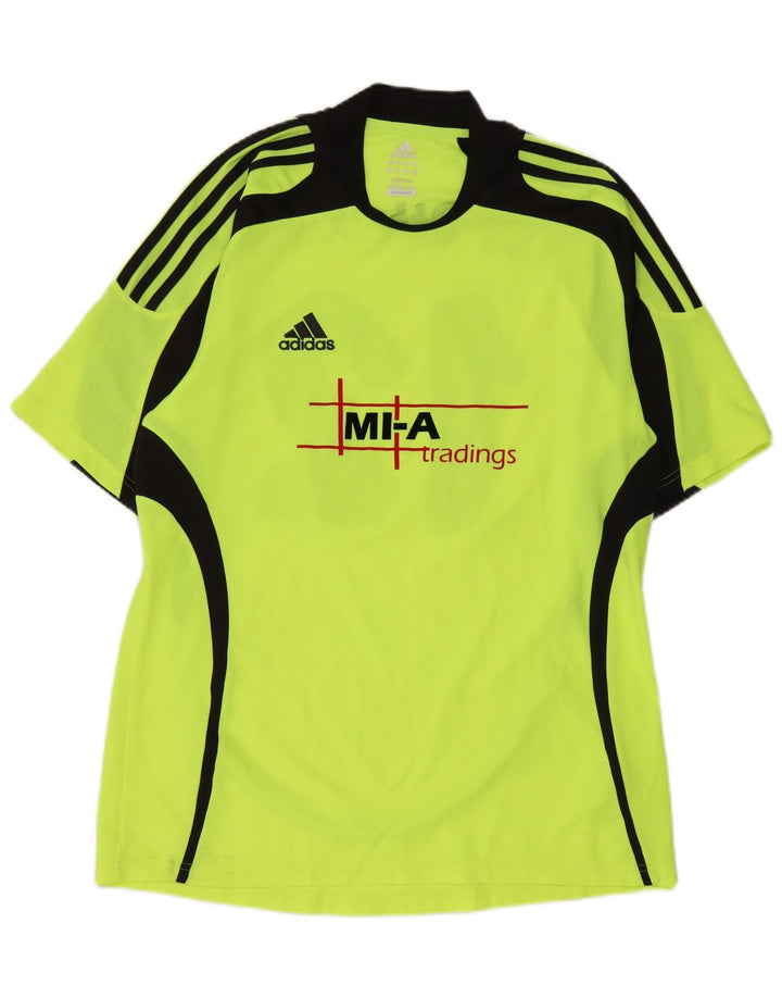Tricou grafic Adidas pentru bărbați Top mare, verde, poliester color bloc