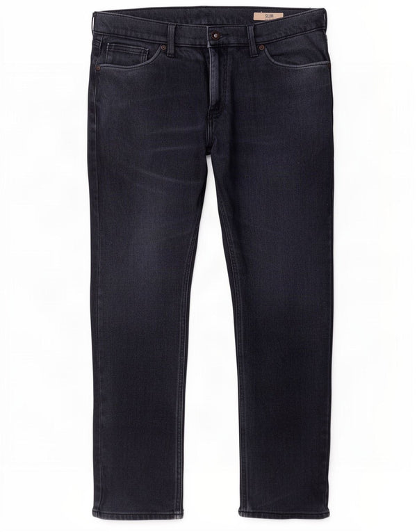 Marks & Spencer Mens Slim Jeans W36 L29 Navy Blue Cotton