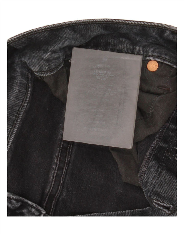Blugi G-Star 3301 Slim pentru bărbați W34 L32 bumbac negru