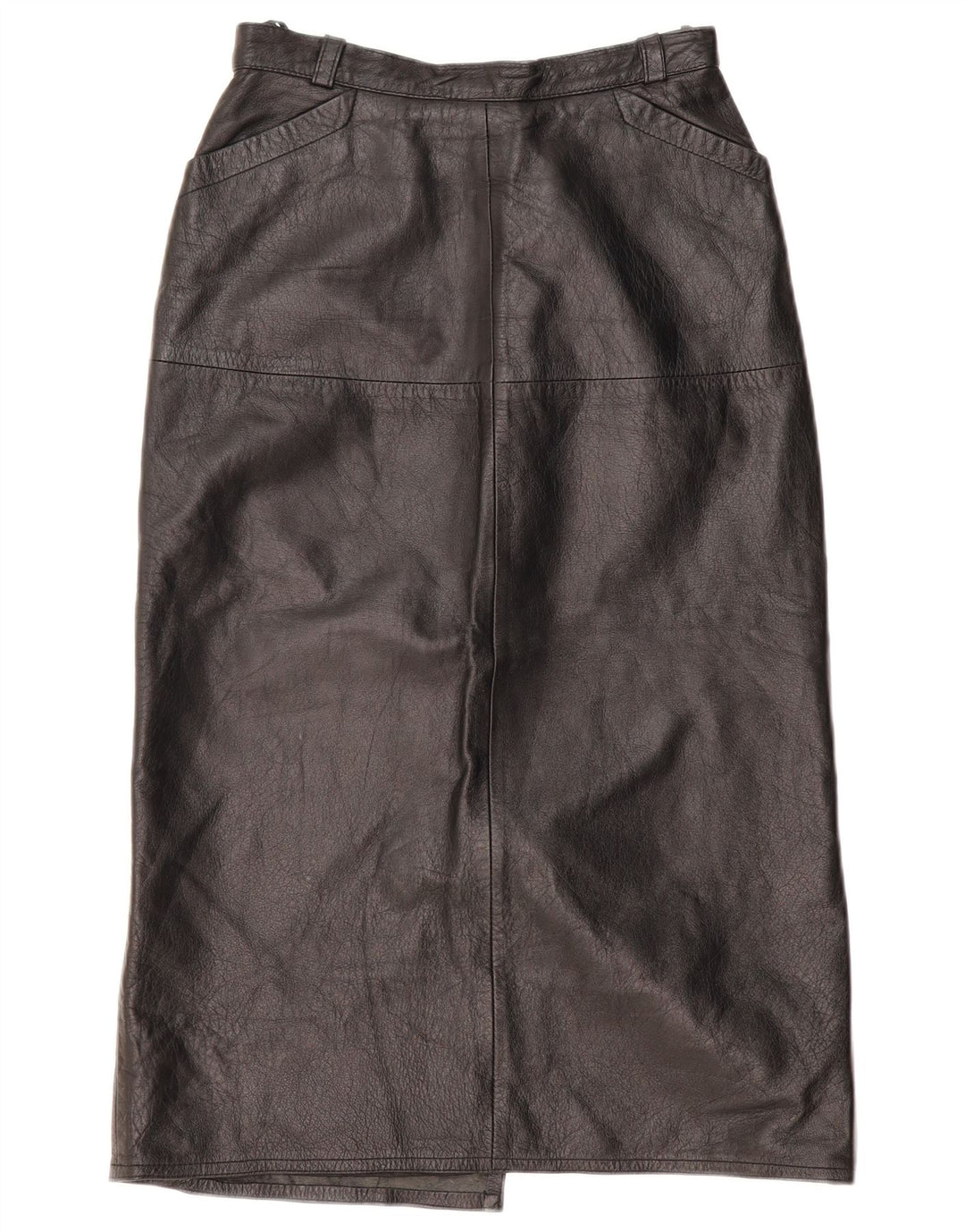 Fusta din piele pentru femei VINTAGE EU 36 Small W26 Piele neagră