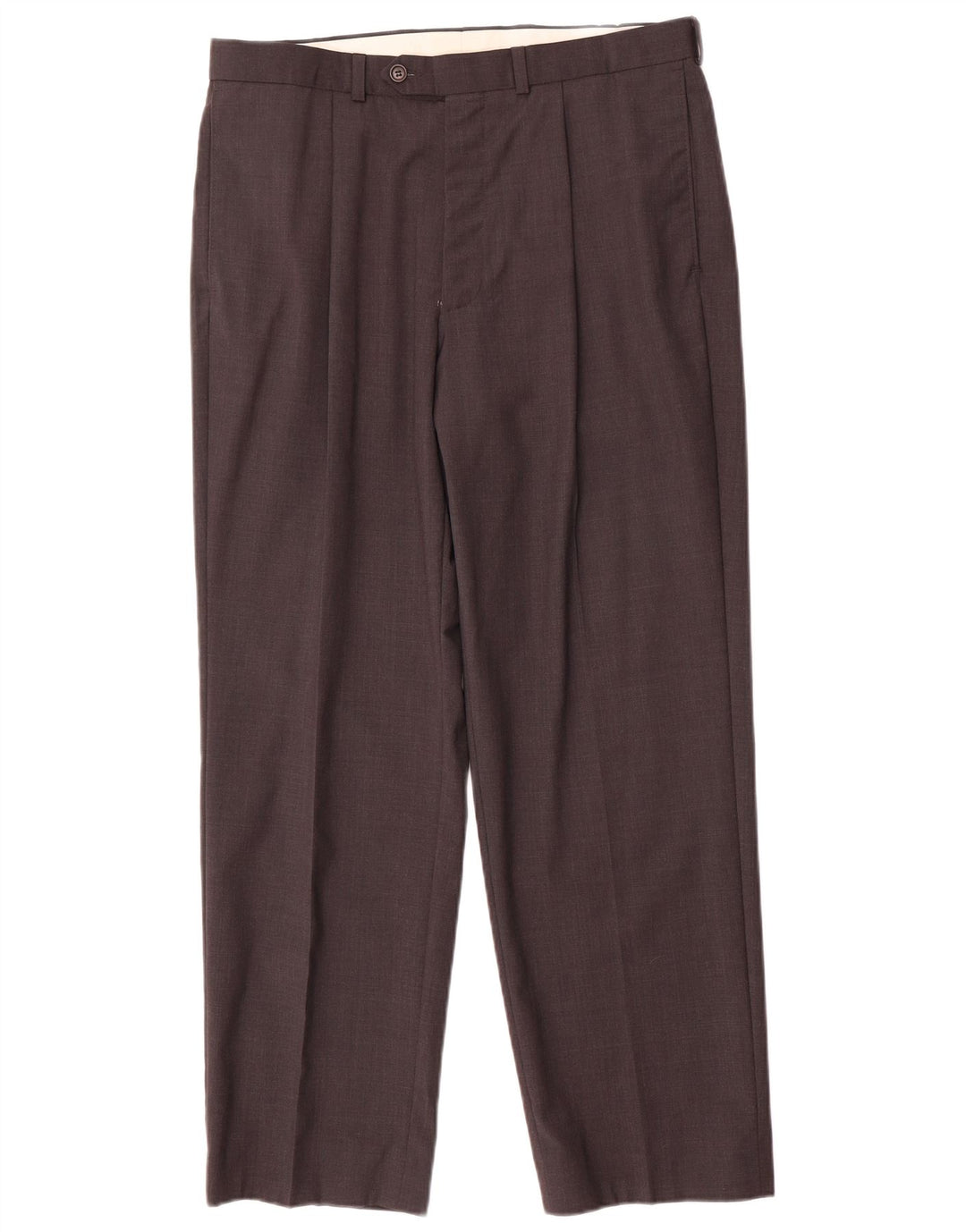 Marks & Spencer Pantaloni de costum pentru bărbați L34 L29 Lână gri