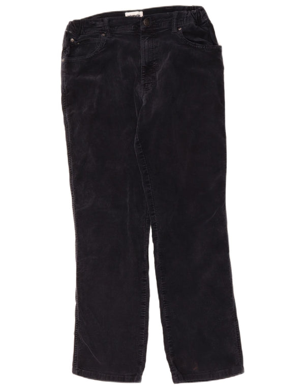 Pantaloni Wrangler pentru bărbați Texas drepte din velur W34 L28, bumbac bleumarin