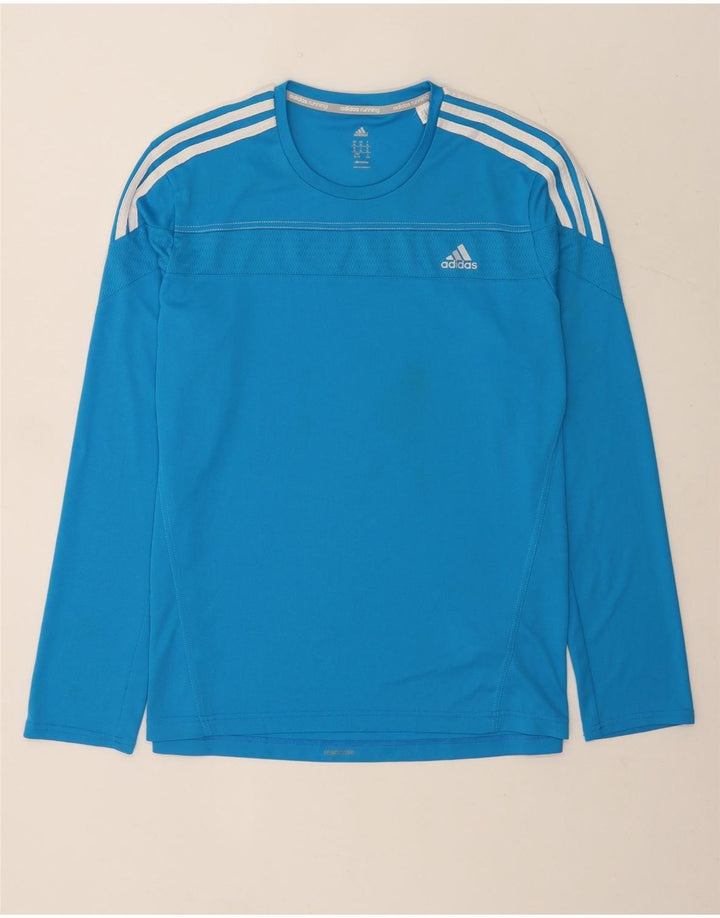 Adidas Climalite Top cu mânecă lungă, XL, poliester, albastru