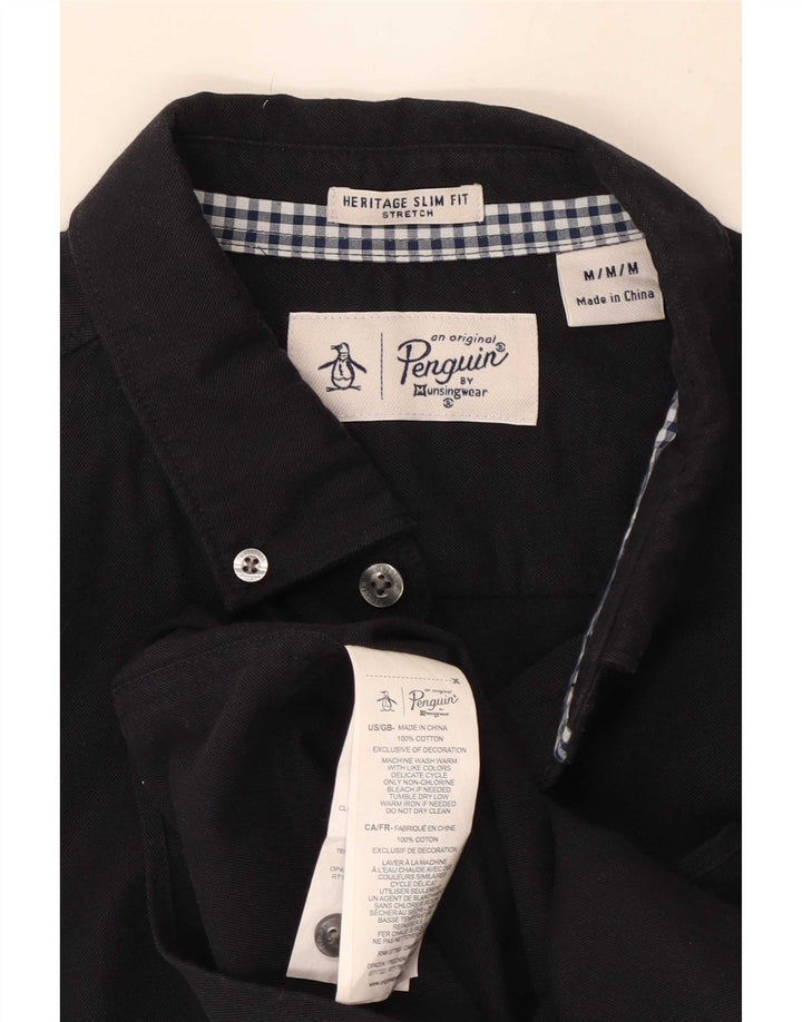 Cămașă pentru bărbați Penguin Heritage Slim Fit, bumbac mediu albastru bleumarin