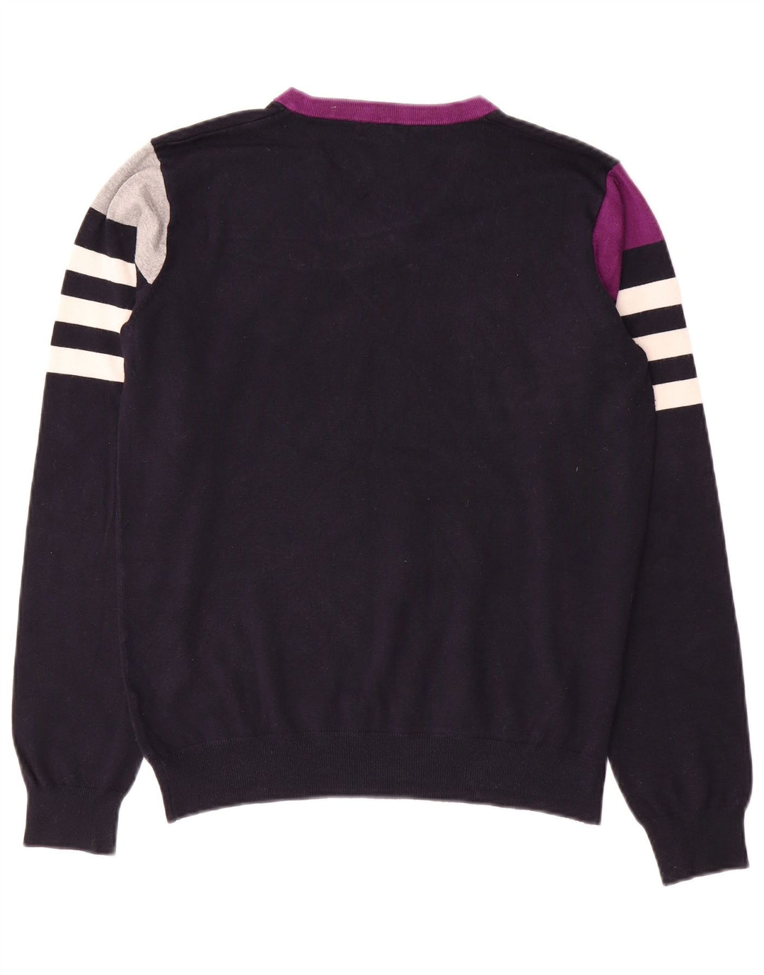 GAUDI Pulover cu decolteu în V pentru femei UK 14 Mediu, bleumarin, bloc de culoare