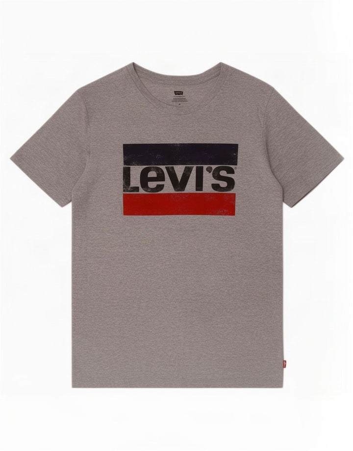 Tricou grafic pentru bărbați Levi's Top din bumbac gri mediu