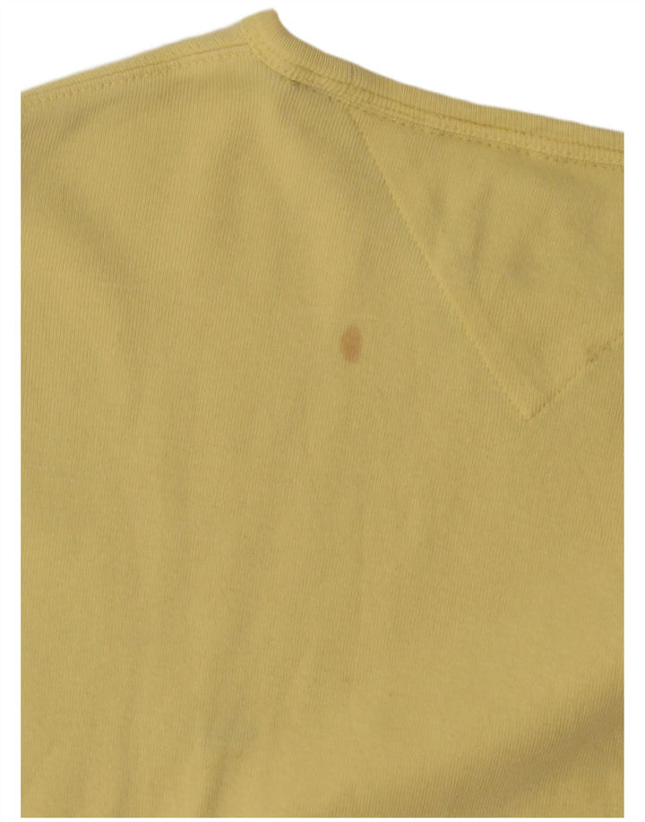 Tricou pentru bărbați Tommy Hilfiger Top din bumbac galben mediu