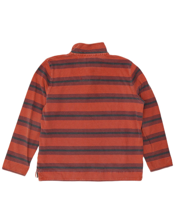 Crew Clothing Hanorac cu fermoar pentru bărbați Pulover XL Bumbac cu dungi roșii