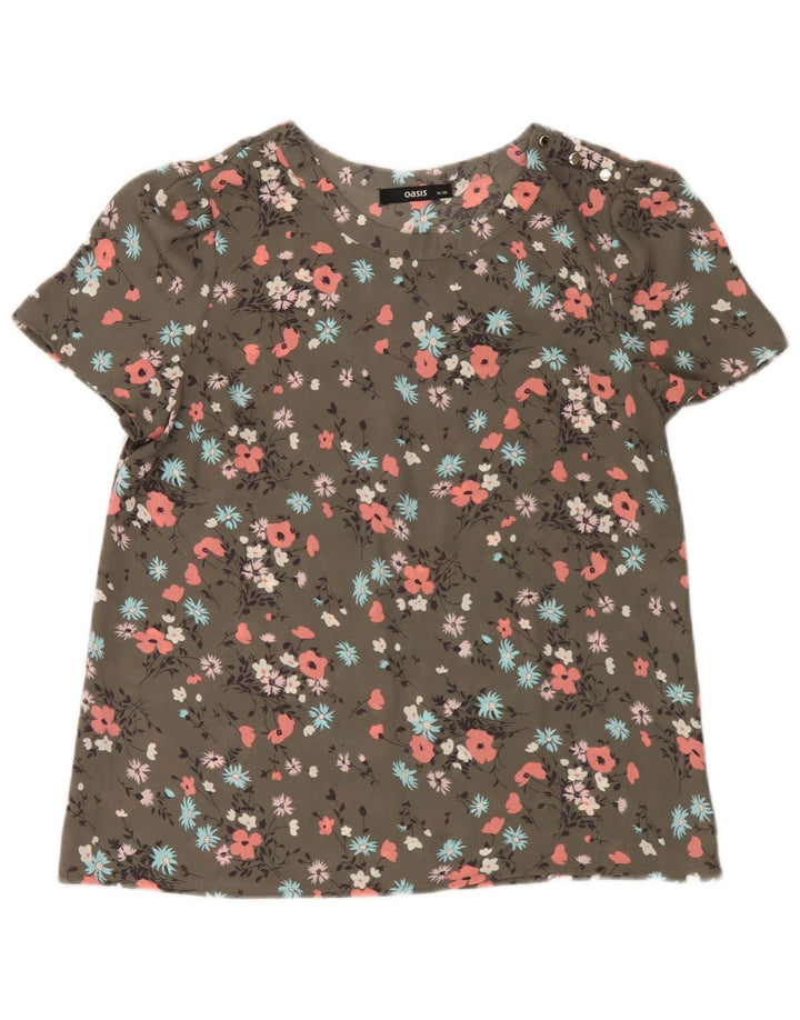 Bluză pentru femei Oasis UK 10 Small Green Floral