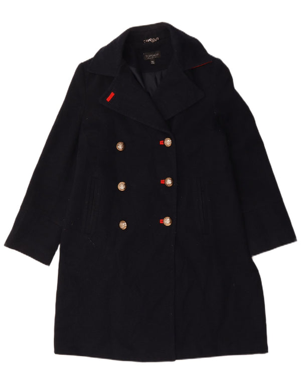 Palton supradimensionat pentru femei Topshop UK 6 XS poliester bleumarin