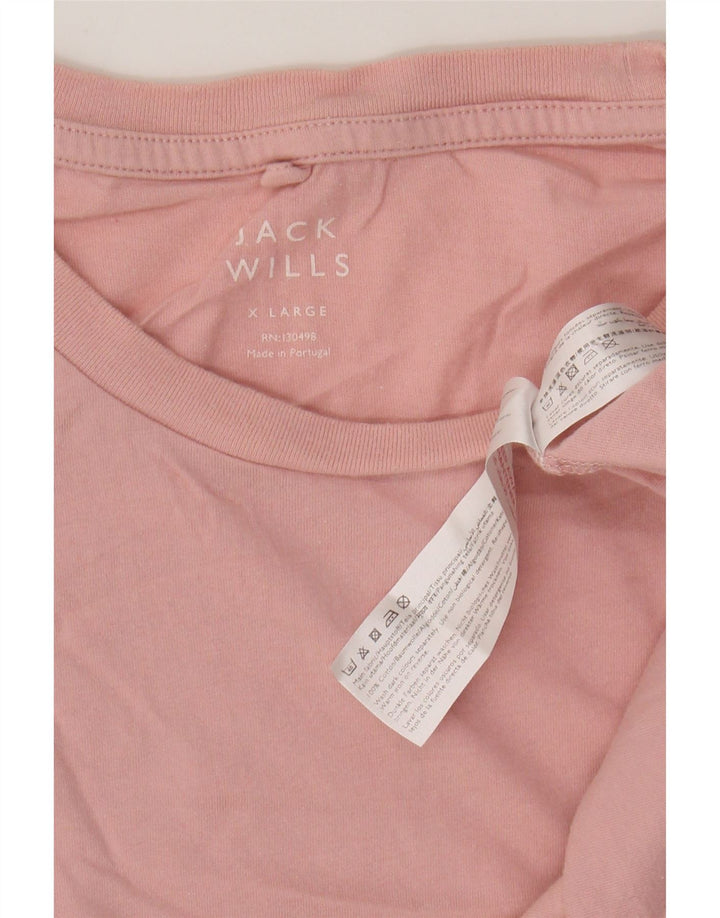 JACK WILLS Tricou pentru bărbați Top XL Bumbac roz