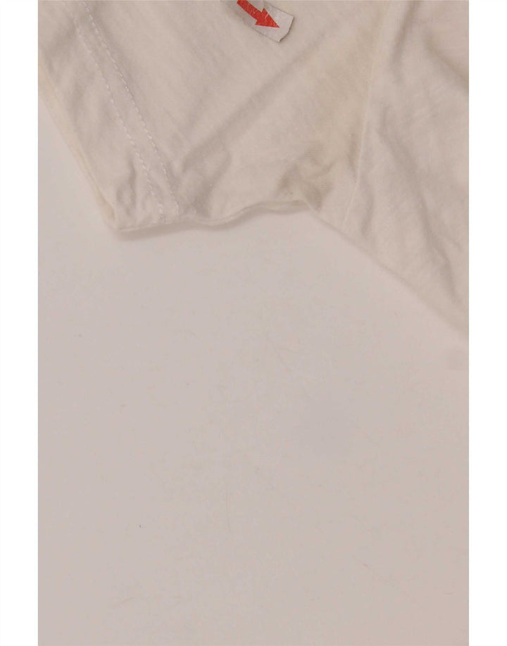 Tricou grafic Tommy Hilfiger pentru bărbați Top mediu din bumbac alb