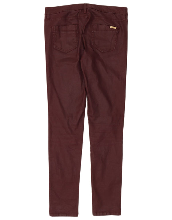 Massimo Dutti Pantaloni casual ceruți pentru femei EU 40 Medium W32 L30 Burgundy