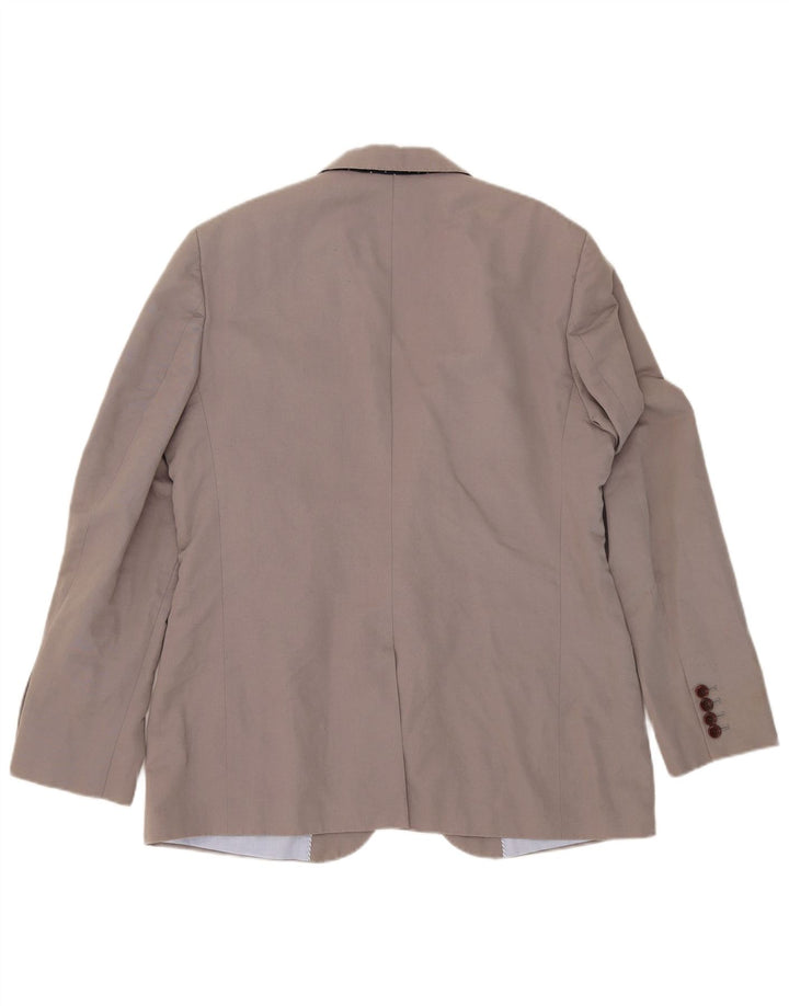 Crew Clothing Jachetă pentru bărbați cu 2 nasturi, UK 42 XL, bumbac gri