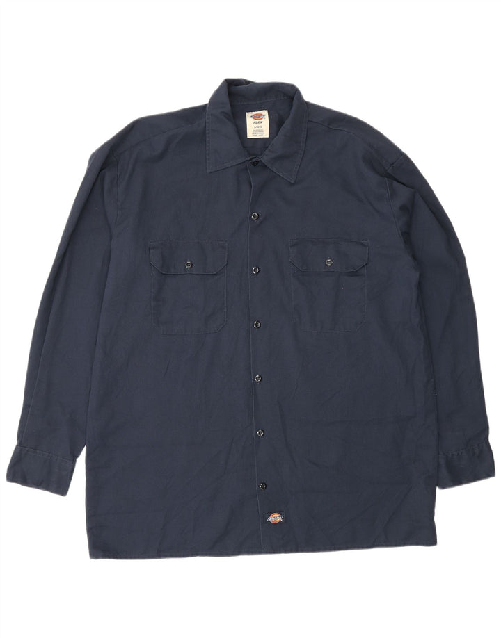 Cămașă pentru bărbați Dickies Poliester mare bleumarin