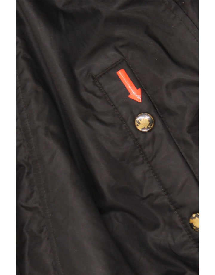 Jachetă căptușită cu glugă Superdry pentru bărbați UK 38 Medium Black Nylon