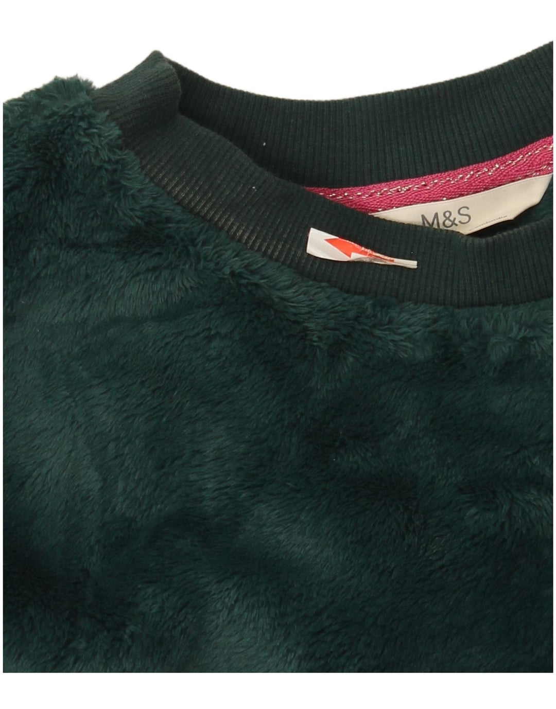 Pulover din velur pentru femei Marks & Spencer, UK 14, verde mediu