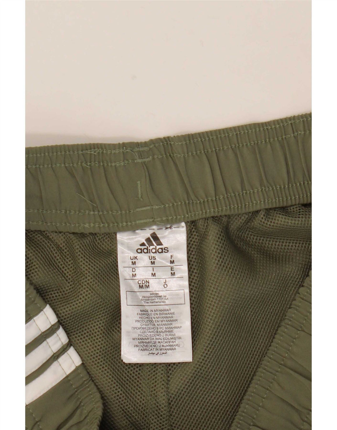 Pantaloni scurți sport Adidas pentru bărbați, poliester mediu kaki