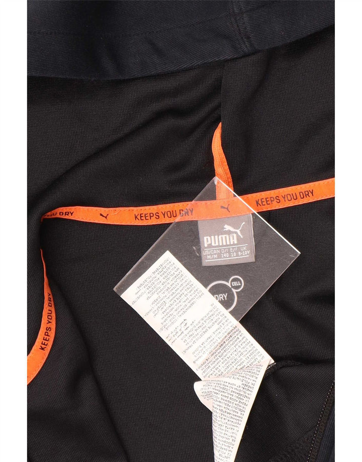 Pulover Puma Graphic Zip Hoodie pentru băieți 9-10 ani poliester bleumarin