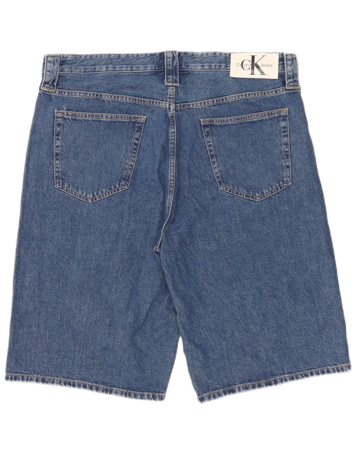 Pantaloni scurți din denim pentru bărbați Calvin Klein W36, mare, albastru, bumbac