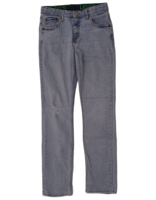 Levi's Boys 511 Distressed Slim Jeans 15-16 ani W28 L30 Blue Bumbac