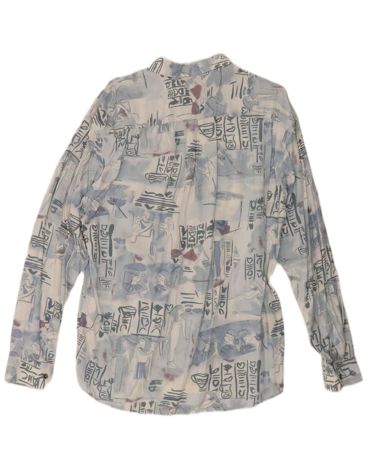 Cămașă pentru bărbați cu model abstract Mac Fashion, mare, albastră