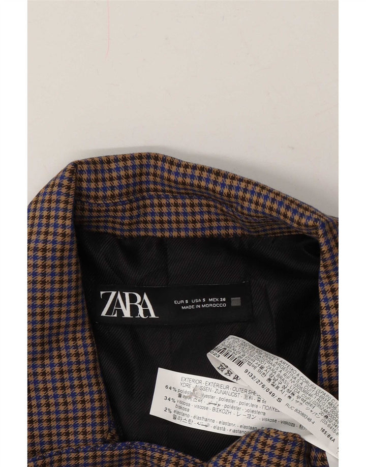 Jachetă blazer supradimensionată pentru femei Zara UK 10 mic, multicolor, picior de găină