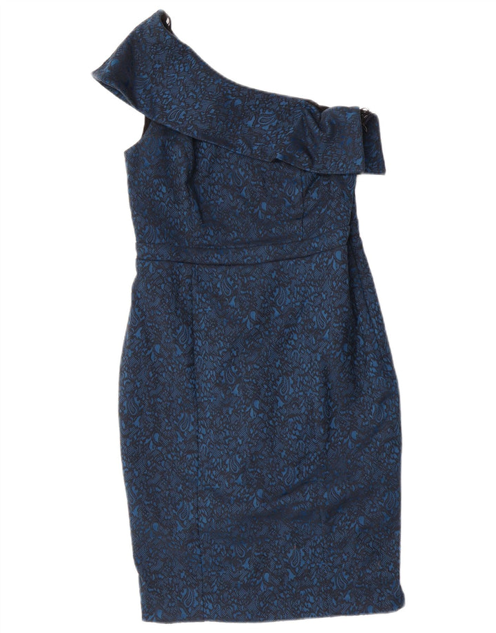 Următorul Rochie pentru femei cu un singur umăr UK 10 Small Blue Paisley