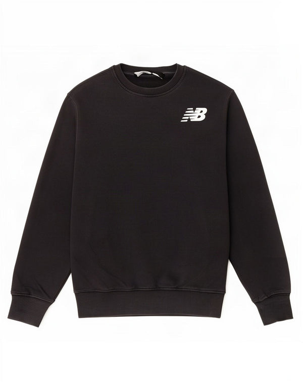 Hanorac pentru bărbați New Balance Jumper mediu din bumbac negru