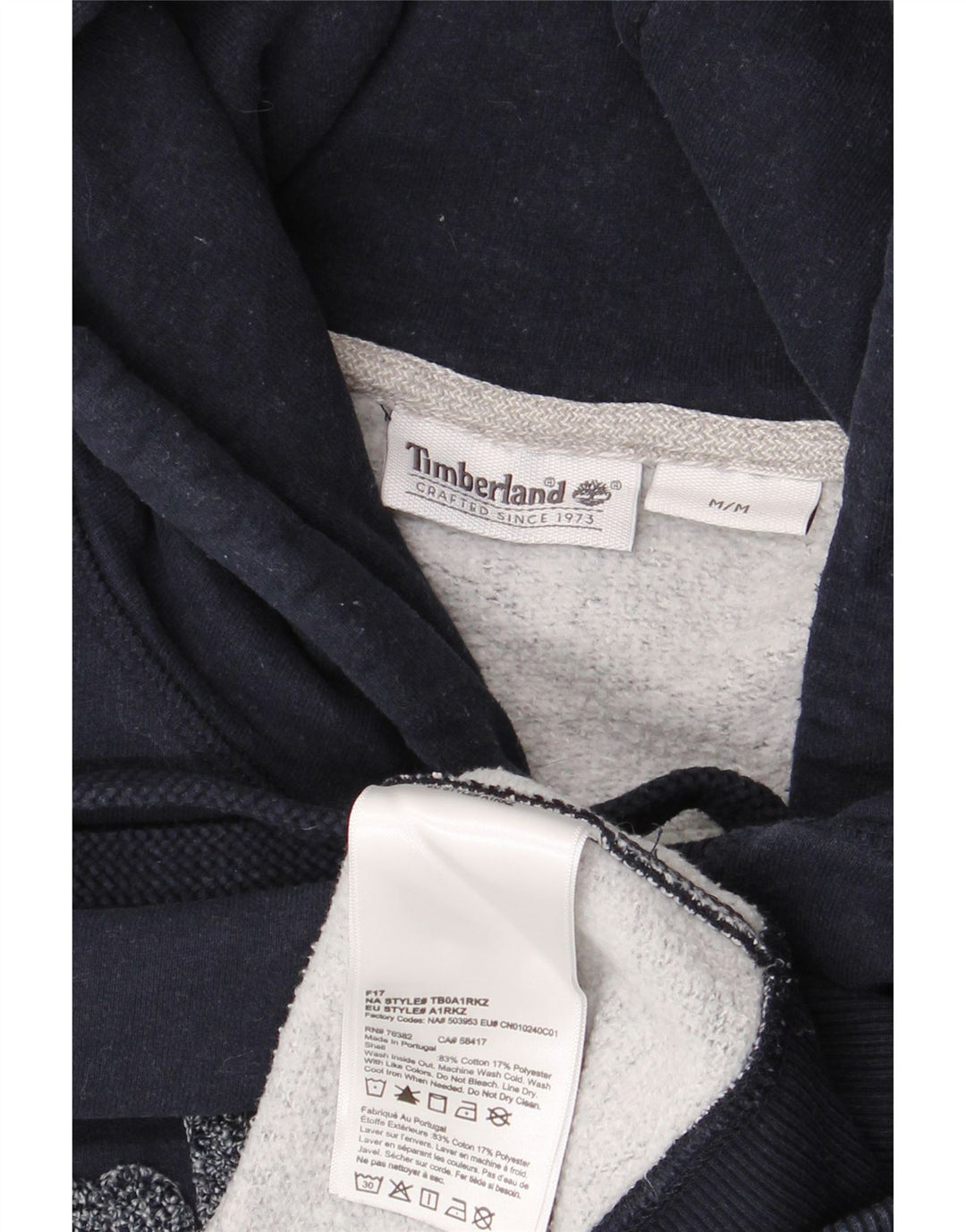 Hanocă grafică pentru bărbați TIMBERLAND Pulover mediu din bumbac bleumarin