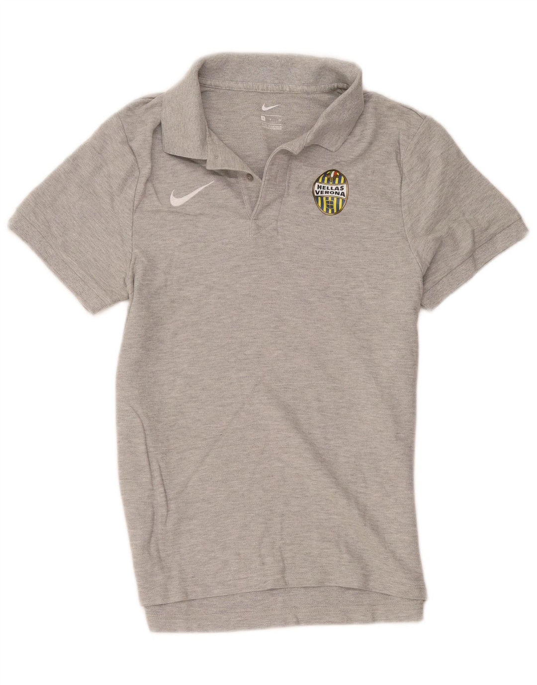 Tricou polo grafic HELLAS VERONA Nike pentru bărbați, bumbac gri mic