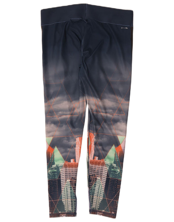 Leggings Adidas Climalite Graphic pentru femei Marea Britanie 16/18 Mare bleumarin